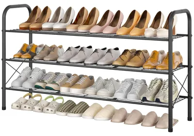 Zdjęcie produktu dla Wolnostojąca półka na buty z 3 półkami
