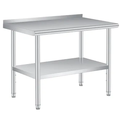 Produktbild von Edelstahltisch 120x89cm mit Aufkantung Arbeitstisch Zerlegetisch Küchen Gastro