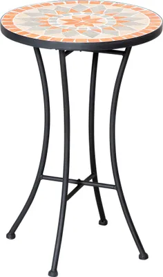 Produktbild von Outsunny Ø35,5 cm Beistelltisch Gartentisch wetterfest Mosaik für Garten Balkon