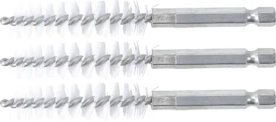 Immagine prodotto di BGS spazzola in nylon 13 mm esagono esterno 6,3 mm (1/4") 3 pezzi - 3078-13-N