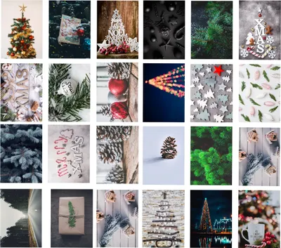 Produktbild von 48x Weihnachtskarten Christmas cards - Postkarten mit Briefumschlägen, inkl. Umschläge, 48 verschiedene Motive