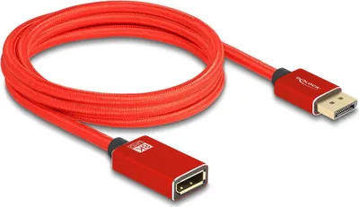 Zdjęcie produktu dla DeLOCK 81082, 2 m, DisplayPort, DisplayPort, Męska, Żeńska, 7680 x 4320 px