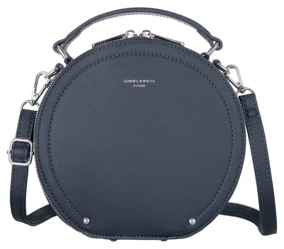 Produktbild von David Jones - Damen Runde Umhängetasche - Frauen Kreis Tasche Kunstleder - Elegant