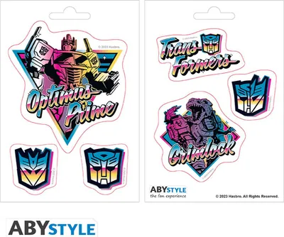 Produktbild von TRANSFORMERS - Stickers - 16x11cm/ 2 sheets - Vaporwave