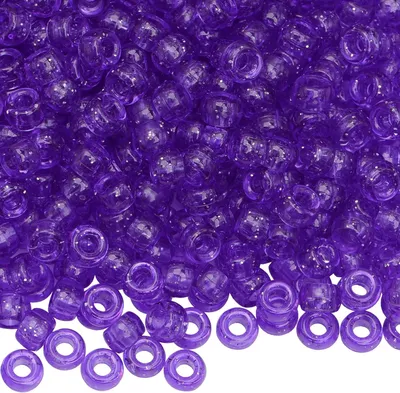 Imagen del producto de Pony Perlen brillantes, 1000 unidades, 9 mm, de plástico, para joyería y manualidades