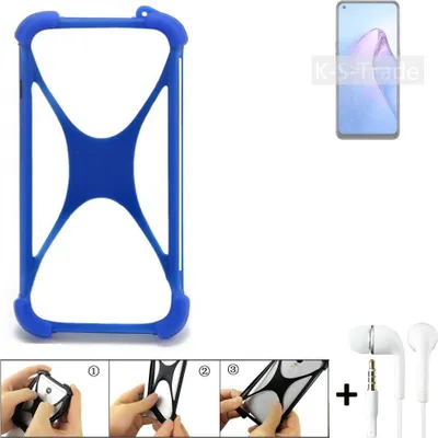 Produktbild von Bumper kompatibel mit Oppo Reno8 Z 5G Schutzhülle Handyhülle Silikon Schutz Hülle Cover Case Silikoncase Silikonbumper TPU Softcase Smartphone,