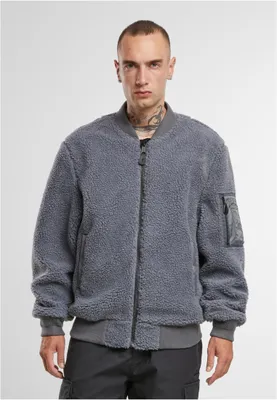 Obrázek produktu pro Bunda Brandit MA1 Sherpa Jacket anthracite - 3XL