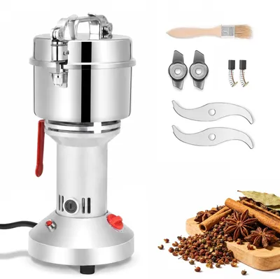 Elektrische Getreidemühle 500 g, 3500 W, Edelstahl, trockene Körner & Gewürze