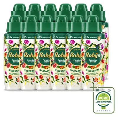 Zdjęcie produktu dla 12 sztuk płynu do prania Robijn Intense Wasparfum Paradise Secret - 342 ml - opakowanie zbiorcze