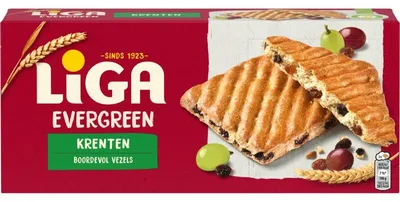 Produktbild von Liga Evergreen Krenten Biscuits 225g – Leckere Rosinenkekse Snack