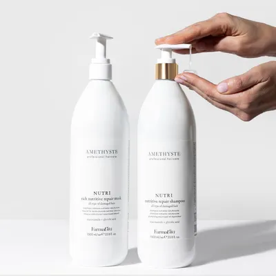 Produktbild von Farmavita Amethyst Pumpe Gold 1000ml