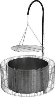 Immagine prodotto di Area barbecue e focolare 920 x 400 mm, griglia a gabbioni