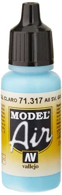 Acrylfarbe 17 ml hellblau matt für Airbrush