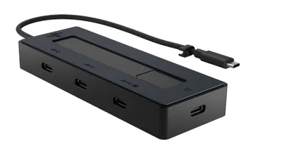 Obrázek produktu pro HP Rozbočovač 4K USB-C s více porty, USB typu C, USB typu C, 10000 Mbit/s, 3840 x 2160, Černá, 65 W