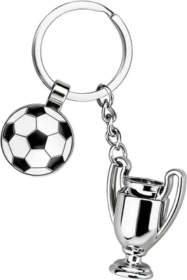 Produktbild von Fußball-Schlüsselanhänger mit Metallanhänger