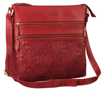 Produktbild von Benthill Shopper Damen Leder - Ledertasche mit Reißverschluss - Umhängetasche aus Echtleder - Handtasche Vintage - Bag Beutel - Frauen Schulterbeutel