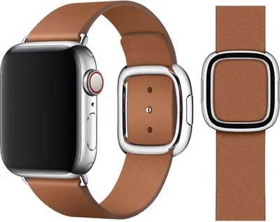 Obrázek produktu pro Originální náramek Apple Modern Buckle velikost L 38/40/41mm MWRE2ZM/A Saddle Brown Velmi dobrý