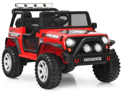 Obrázek produktu pro Elektrické autíčko pro děti TQ10471DE-RE, 12V, se světly a hudbou, 1,6-8 km/h, červené
