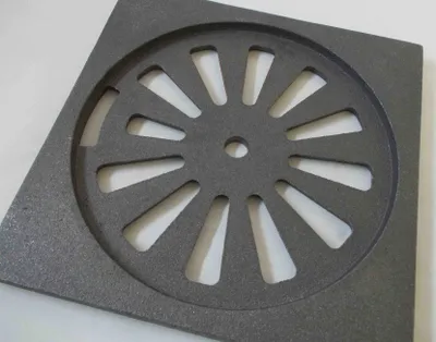Produktbild von Rostboden 23x23cm für Rüttelrost rund 20,0 cm mit Knubbel (ohne Rost)