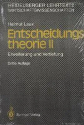 Obrázok produktu pre Laux, H: Entscheidungs-theorie II