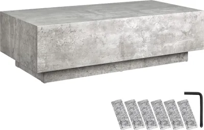 Produktbild von tectake® Couchtisch Lasley inkl. Bodenschoner, Belastbarkeit 45 kg