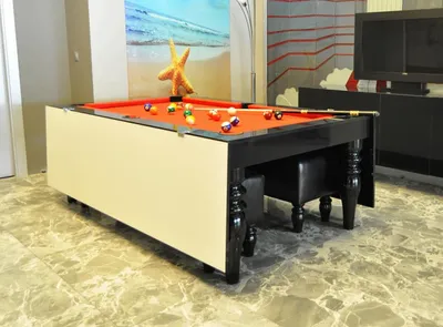 Produktbild von Esstisch Billardtisch 2 in 1 Billardtische Pooltisch Spieltische Holz 7ft