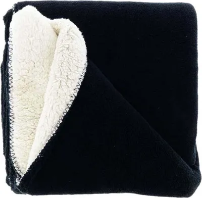 schwarze Kuscheldecke