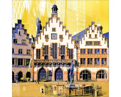 Produktbild von Glasbild Frankfurt Römer 20x20 cm