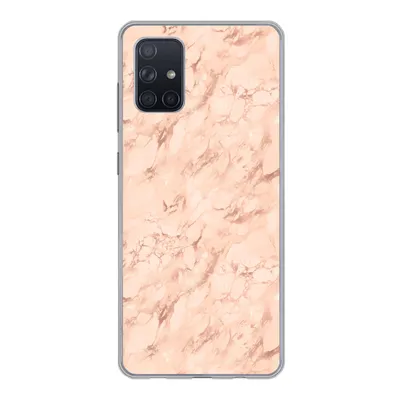 Produktbild von MuchoWow® Handyhülle Schutzhülle Hülle für Samsung Galaxy A51 Marmor - Roségold - Muster - Luxus Silikon Softcase Handy Hülle - Schutzabdeckung