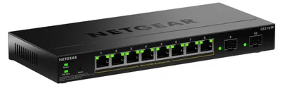 Zdjęcie produktu dla NETGEAR GS310TPv2, Zarządzany, L2/L3, Gigabit Ethernet (10/100/1000), Obsługa PoE, Desktop
