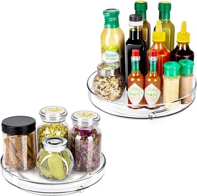 Productafbeelding van Famanu Draaiteller-organizer, 2 stuks, 23,5 cm - Transparant