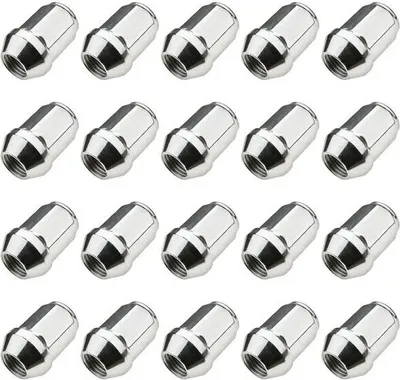 Zdjęcie produktu dla Nakrętki kół M14x1.5 Stożek SW19 Zamknięta nakrętka koła Galwanizowany chrom