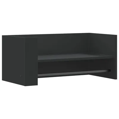 Image de Étagère murale noir 70,5x35x30,5 cm bois d'ingénierie