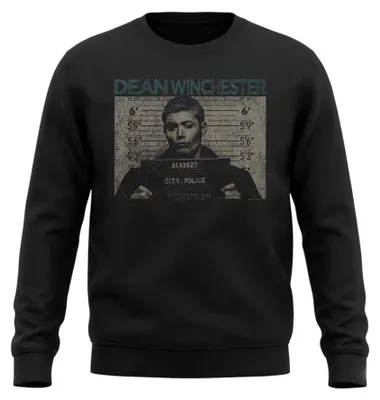 Image de T-shirt "Supernatural" pour hommes/femmes, coupe unie, manches longues, modèle TV37646 (taille XL), couleur noire