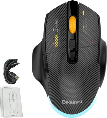 Obrázek produktu pro Herní myš 3 režimy připojení s RGB osvětlením Ergonomický design 7 programovatelných tlačítek Černá barva