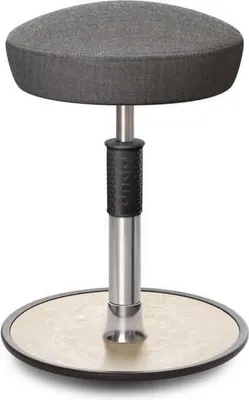 Produktbild von Sitz- Stehhocker Free Regular Hutsitz kvadrat Remix Salz&Pfeffer chr. /creme.