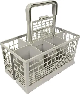 Produktbild von Universal Besteck-Korb passend für IKEA Skinande 303.053.25 91153612004 91153612003 91153612001 Geschirrspüler / 24x14x12cm mit abnehmbarem Griff