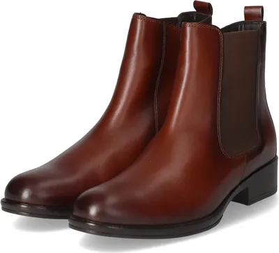 Produktbild von Gabor Damen Chelsea Boots Stiefeletten Braun Glattleder Größe: 39