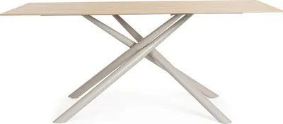 Produktbild von Tisch Argita 180 x 90 x 76 cm Stahl Feinsteinzeug Beige