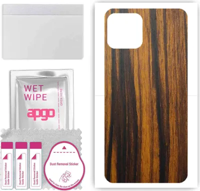 Produktbild von apgo Rückseite Schutzfolie, Skin, kompatibel mit Cubot C30, Hinten Displayschutzfolie aus Vinylfolie, kratzfest, einfache Montage - Tigerwood