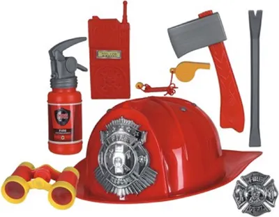 Produktbild von O47153 rot Kinder-Set Feuerwehr mit Helm