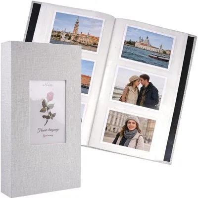 Immagine prodotto di Album fotografico in pelle - Contiene 300 foto da 10 x 15 cm