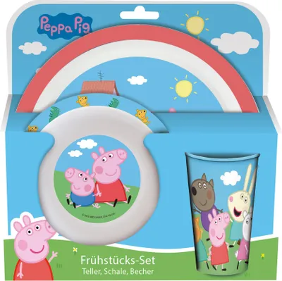 Produktbild von Peppa Pig 3tlg. Frühstücksset