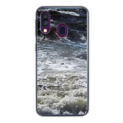 Produktbild von MuchoWow® Handyhülle Schutzhülle Hülle für Samsung Galaxy A40 Nordsee - Wasser - Wellen Silikon Softcase Handy Hülle - Handy-Tasche