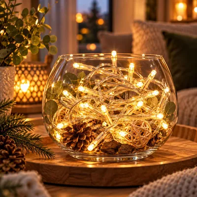 20'er LED Lichterkette Innenbereich warmweiß
