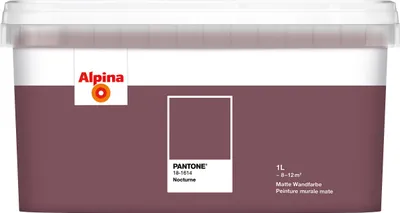 Produktbild von Alpina Wandfarbe Pantone 18-1614 nocturne 1l