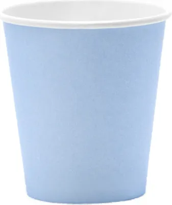 Produktbild von 6 Pappbecher, pastellblau