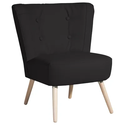 Produktbild von Max Winzer Sessel Neele - Kunstleder schwarz - Maße: 69 x 68 x 80 cm