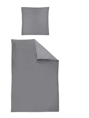 Produktbild von Irisette Paris 8000 Satin Bettwäsche Bügelfrei I Größe 155x220 cm I Farbe 12 Grafit