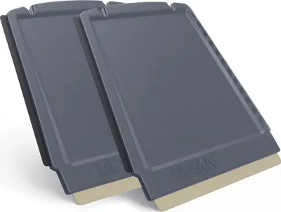 Produktbild von Eiskratzer Auto Messing 2x MURSKA Trapez 4 in 1 klein praktisch schnell - Scheibenkratzer Messingklinge Finnland - Grau
